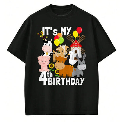 Best Farmer Life Shirt, Funny Farmer UnisexT-Shirt/Hoodie/Sweatshirt HLT00 - Farm Animals 4 Year Old It's My 4th Birthday Party Farm T-Shirt