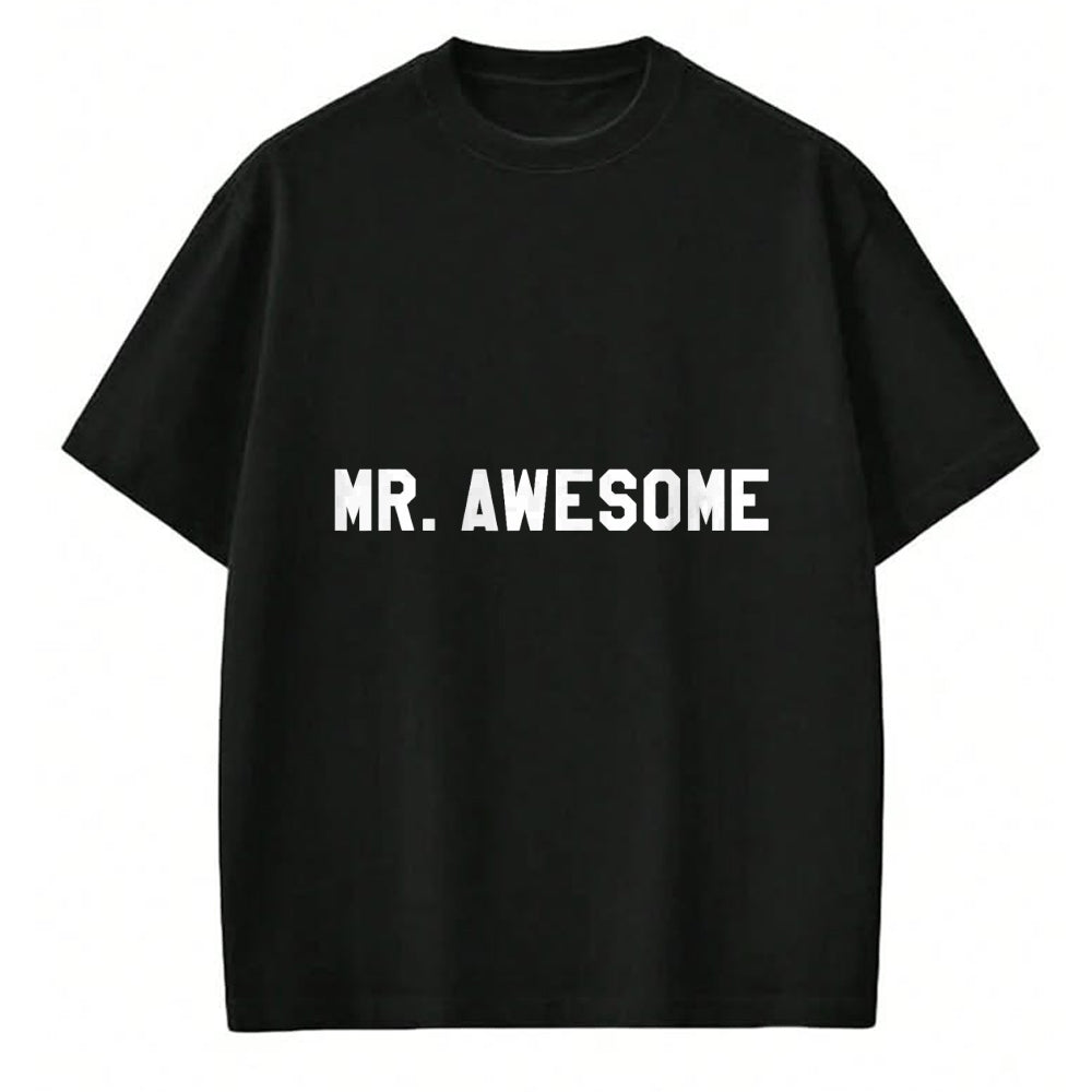 Best Wife Shirt, Wife and Husband Unisex T-Shirt/Hoodie/Sweatshirt HLT00 - Mr Awesome T-Shirt Funny Introduction Tee T-Shirt