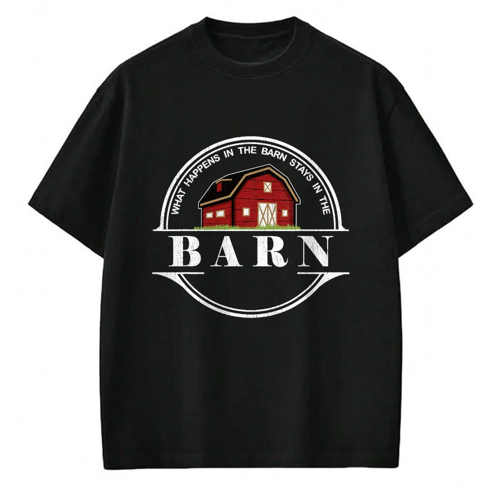 Best Farmer Life Shirt, Funny Farmer UnisexT-Shirt/Hoodie/Sweatshirt HLT00 - What Happens in The Barn Stays in The Barn Farmer T-Shirt