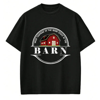 Best Farmer Life Shirt, Funny Farmer UnisexT-Shirt/Hoodie/Sweatshirt HLT00 - What Happens in The Barn Stays in The Barn Farmer T-Shirt
