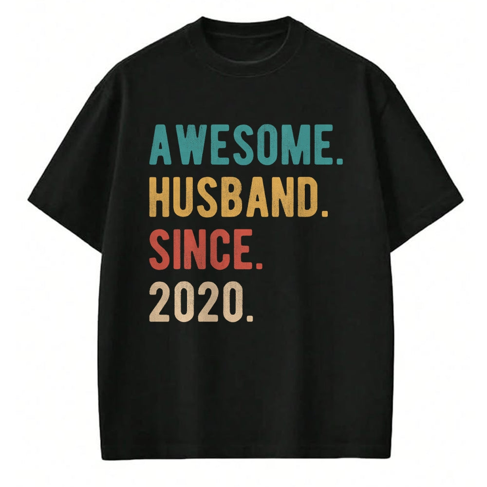 Best Wife Shirt, Wife and Husband Unisex T-Shirt/Hoodie/Sweatshirt HLT00 - 4th Year Wedding Anniversary Epic Awesome Husband Since 2020 T-Shirt