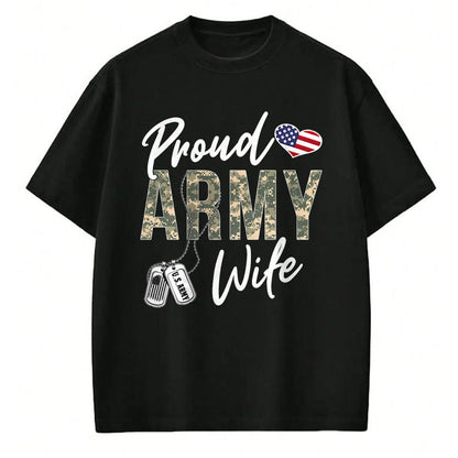 Best Wife Shirt, Wife and Husband Unisex T-Shirt/Hoodie/Sweatshirt HLT00 - Gift for wife T shirt, lucky wife   Proud Army Wife Army Graduation Wife US Army Wife Gifts T-Shirt