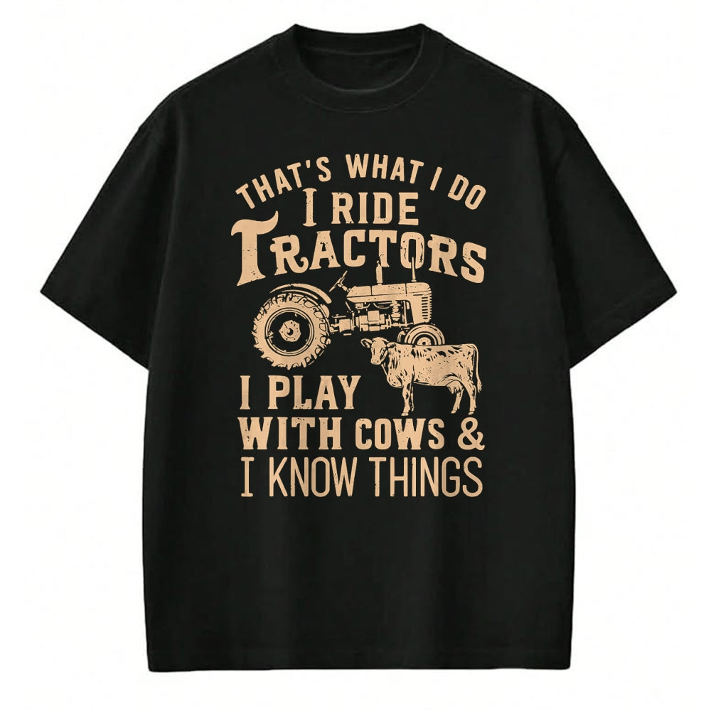 Best Farmer Life Shirt, Funny Farmer UnisexT-Shirt/Hoodie/Sweatshirt HLT00 - Funny Farmer Cowboy Gift That's What I Do I Ride Tractors T-Shirt