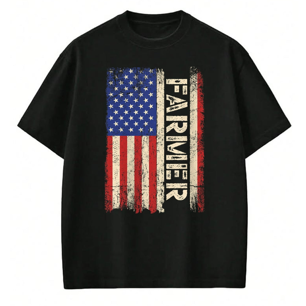 Best Farmer Life Shirt, Funny Farmer UnisexT-Shirt/Hoodie/Sweatshirt HLT00 - Farmer Tractors USA American Flag Patriotic Farming Men Tee T-Shirt