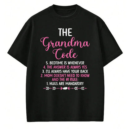 Best Grandma Shirt, Proud Grandma Unisex T-Shirt/Hoodie/Sweatshirt HLT00 - The Grandma Code Granny Grandmother Grandparent T-Shirt