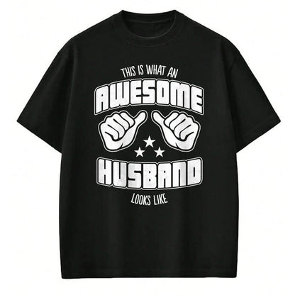 Best Wife Shirt, Wife and Husband Unisex T-Shirt/Hoodie/Sweatshirt HLT00 - This is What an Awesome Husband Looks Like T-Shirt Men Tee