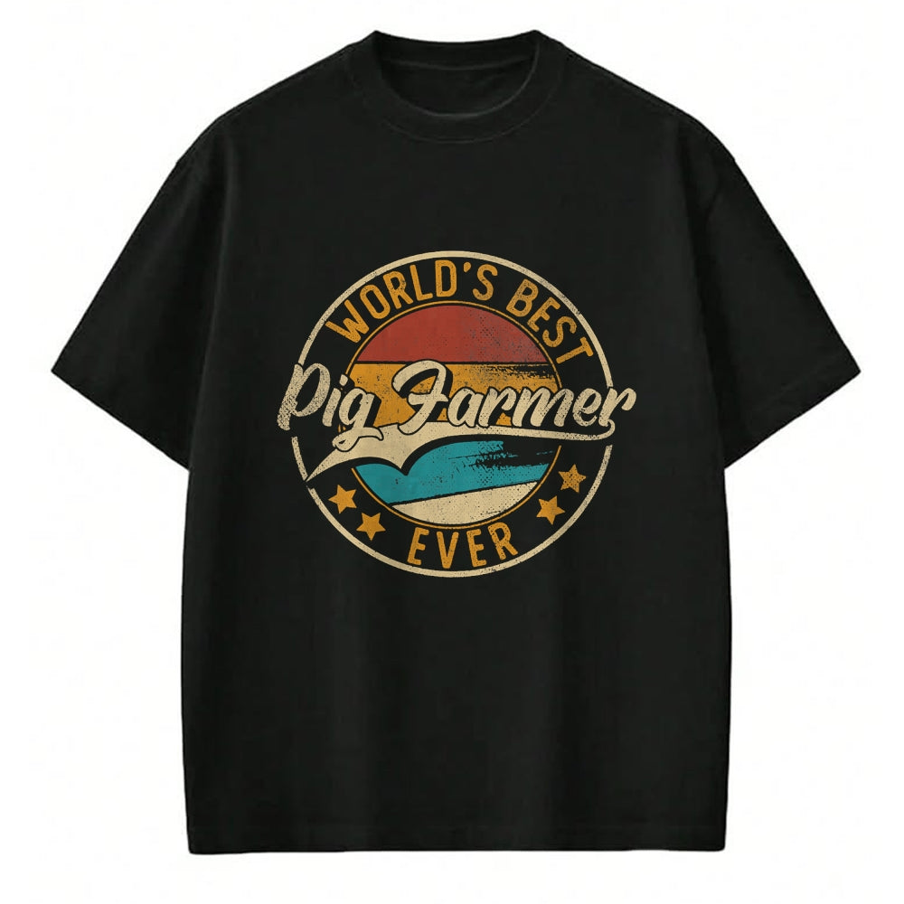 Best Farmer Life Shirt, Funny Farmer UnisexT-Shirt/Hoodie/Sweatshirt HLT00 - Worlds Best Pig Farmer  Hog Farmer T-Shirt