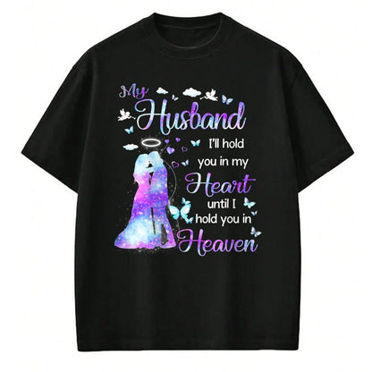 Best Wife Shirt, Wife and Husband Unisex T-Shirt/Hoodie/Sweatshirt HLT00 - My Husband in Heaven T-Shirt