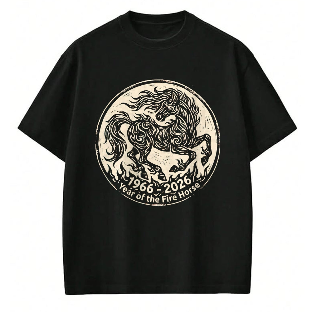 Best Horse Lover Shirt , Funny Horse UnisexT-Shirt/Hoodie/Sweatshirt HLT00 -  1966 2026 Year of The Fire Horse Chinese Zodiac 1966 Vintage T-Shirt, Men, Black, 3X-Large