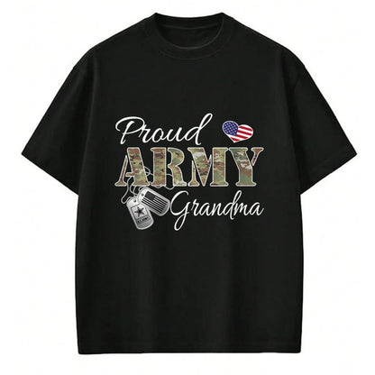Best Grandma Shirt, Proud Grandma Unisex T-Shirt/Hoodie/Sweatshirt HLT00 - Proud Army Grandma Shirt Military Pride T-Shirt