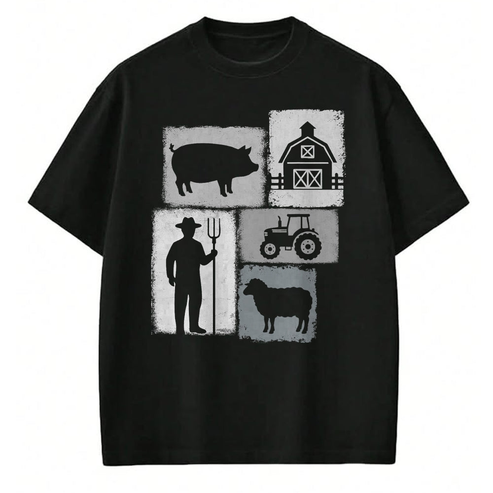 Best Farmer Life Shirt, Funny Farmer UnisexT-Shirt/Hoodie/Sweatshirt HLT00 - Farmer Vintage Collage Farming Rancher Cowboy Farm Owner T-Shirt