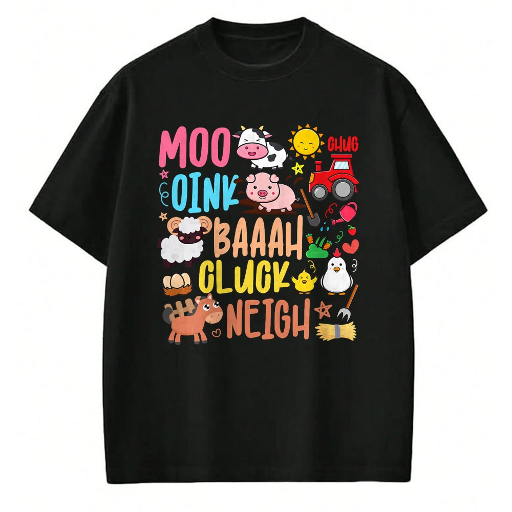 Best Farmer Life Shirt, Funny Farmer UnisexT-Shirt/Hoodie/Sweatshirt HLT00 - Farm Animals Sounds Oink Baa Neigh Cluck Moo Kids Farmer T-Shirt