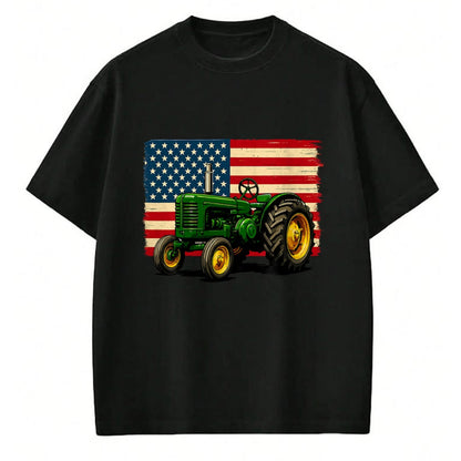 Best Farmer Life Shirt, Funny Farmer UnisexT-Shirt/Hoodie/Sweatshirt HLT00 - Farmer Tractor USA Flag 4th of July T-Shirt