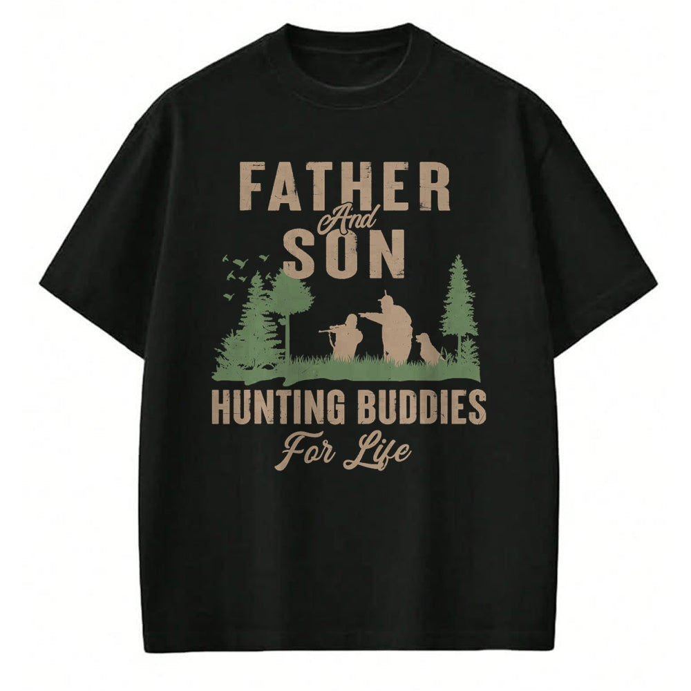 Best Wife Shirt, Wife and Husband Unisex T-Shirt/Hoodie/Sweatshirt HLT00 - Father and Son Hunting Buddies For Life Hunter Husband Dad T-Shirt