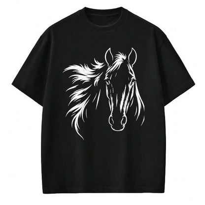 Best Horse Lover Shirt , Funny Horse UnisexT-Shirt/Hoodie/Sweatshirt HLT00 - Cute & Elegant Horse Silhouette Art for Horse Lovers T-Shirt, Men, Black, 3X-Large