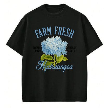 Best Farmer Life Shirt, Funny Farmer UnisexT-Shirt/Hoodie/Sweatshirt HLT00 - Hydrangea Farmers Market Gardening Farm A Fresh Hydrangea T-Shirt