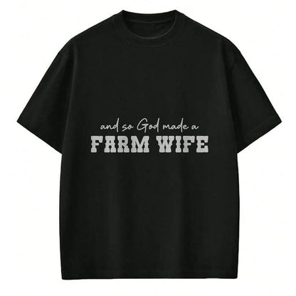 Best Farmer Life Shirt, Funny Farmer UnisexT-Shirt/Hoodie/Sweatshirt HLT00 - and So God Made A Farm Wife Women Girl Funny Farmer T-Shirt (1)