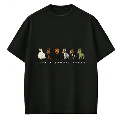 Best Horse Lover Shirt , Funny Horse UnisexT-Shirt/Hoodie/Sweatshirt HLT00 - Cute Funny Just A Spooky Horse Ghost Monsters Halloween T-Shirt