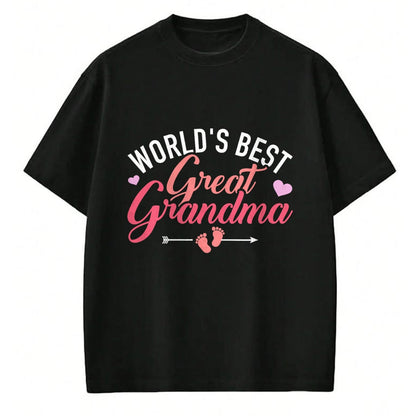 Best Grandma Shirt, Proud Grandma Unisex T-Shirt/Hoodie/Sweatshirt HLT00 - World's best great grandma T-Shirt (1)