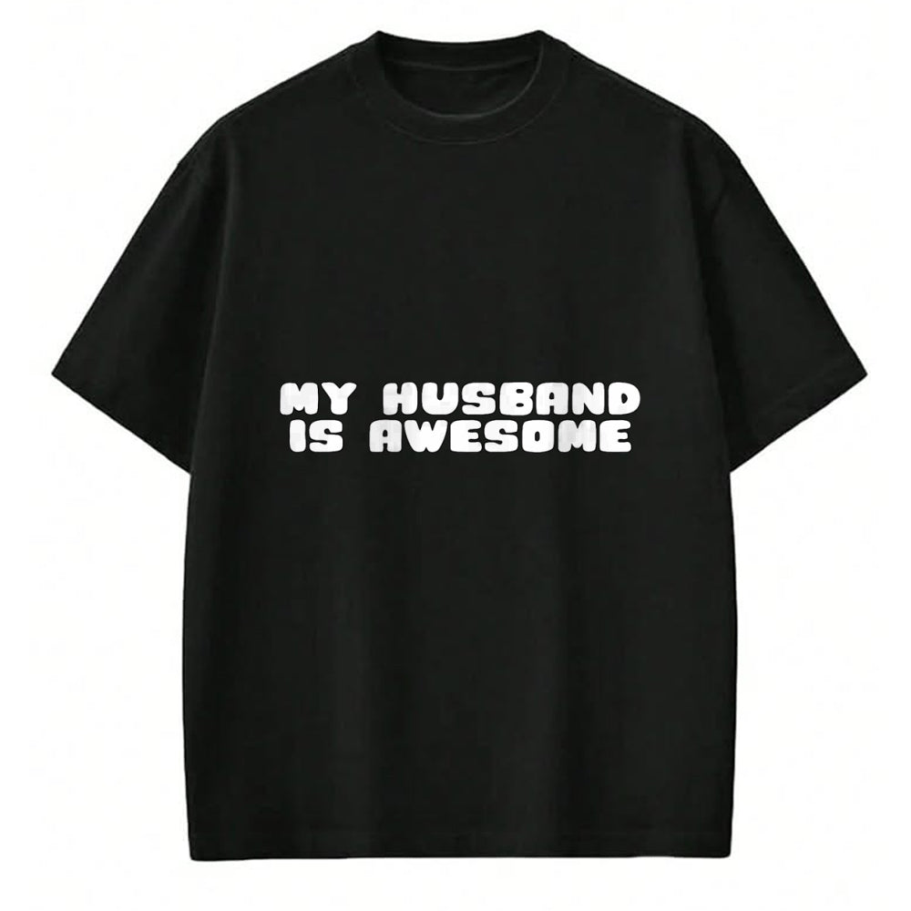 Best Wife Shirt, Wife and Husband Unisex T-Shirt/Hoodie/Sweatshirt HLT00 - Funny Couples T-Shirt My Husband Is Awesome T-Shirt (1)