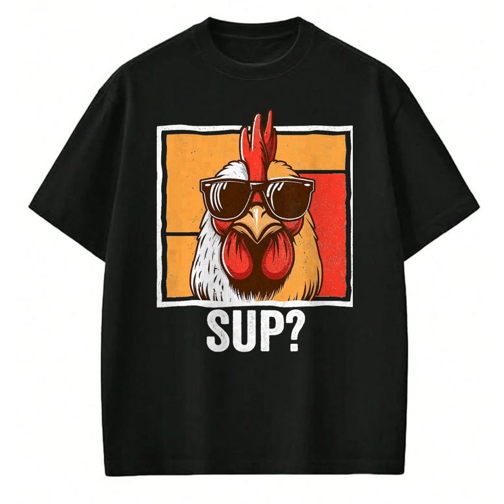 Best Farmer Life Shirt, Funny Farmer UnisexT-Shirt/Hoodie/Sweatshirt HLT00 - Chicken Sunglasses Animal Farm Funny for Farmer Men Women T-Shirt, Men, Black, 3X-Large