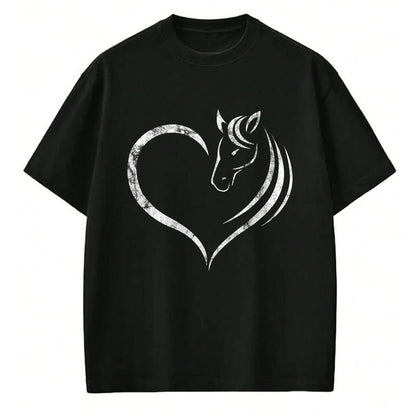 Best Horse Lover Shirt , Funny Horse UnisexT-Shirt/Hoodie/Sweatshirt HLT00 - Cute Horse Lover Outfit Gift for Girls Women Horse and Heart T-Shirt Small