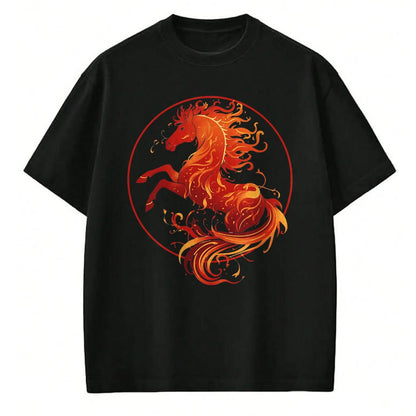Best Horse Lover Shirt , Funny Horse UnisexT-Shirt/Hoodie/Sweatshirt HLT00 - Year of The Fire Horse 2026 Chinese New Year Strength T-Shirt