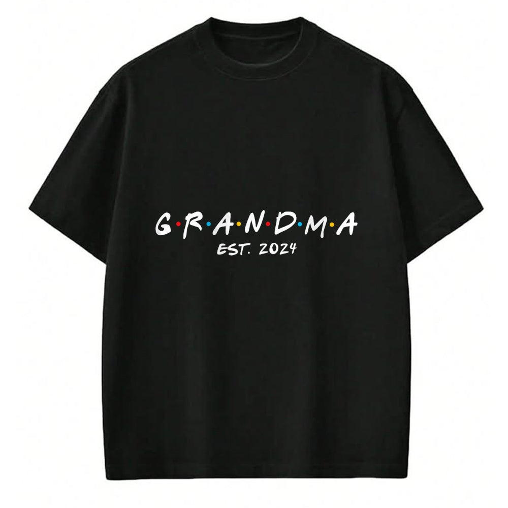 Best Grandma Shirt, Proud Grandma Unisex T-Shirt/Hoodie/Sweatshirt HLT00 - Soon to Be Grandma 2024 Gift Promoted to Grandma Est 2024 T-Shirt (2)