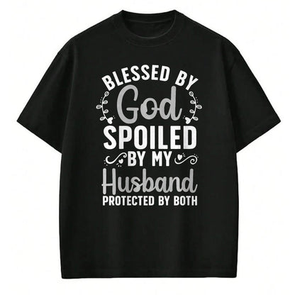 Best Wife Shirt, Wife and Husband Unisex T-Shirt/Hoodie/Sweatshirt HLT00 - Gift for wife T shirt, spoiled wife   Funny Spoiled Wife Art For Women Girls Husband Spoiled Wife Pr (19)