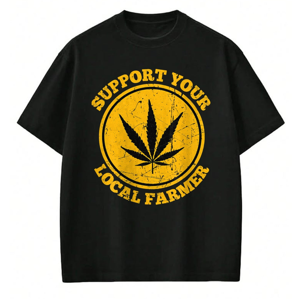 Best Farmer Life Shirt, Funny Farmer UnisexT-Shirt/Hoodie/Sweatshirt HLT00 - Retro Marijuana Support Your Local Farmer Cannabis Weed 2023 T-Shirt