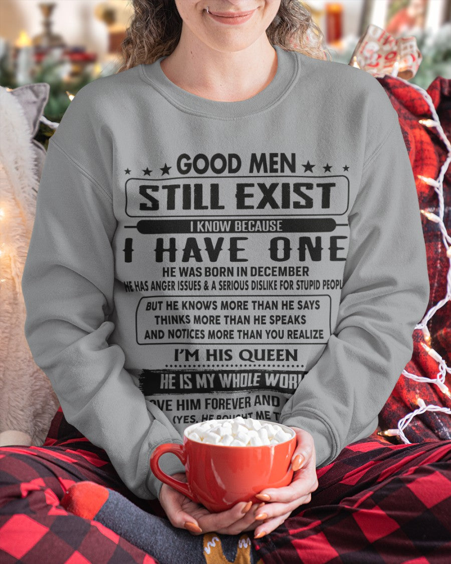 December - Good men Still Exist - gift for your girlfriend, wife from Husband - NGHL12 (SKU-GM-12)
