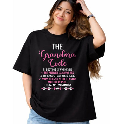 Best Grandma Shirt, Proud Grandma Unisex T-Shirt/Hoodie/Sweatshirt HLT00 - The Grandma Code Granny Grandmother Grandparent T-Shirt