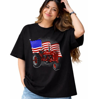 Best Farmer Life Shirt, Funny Farmer UnisexT-Shirt/Hoodie/Sweatshirt HLT00 - 4th of July Gift Patriotic Farmer US Flag Tractor Farmer T-Shirt
