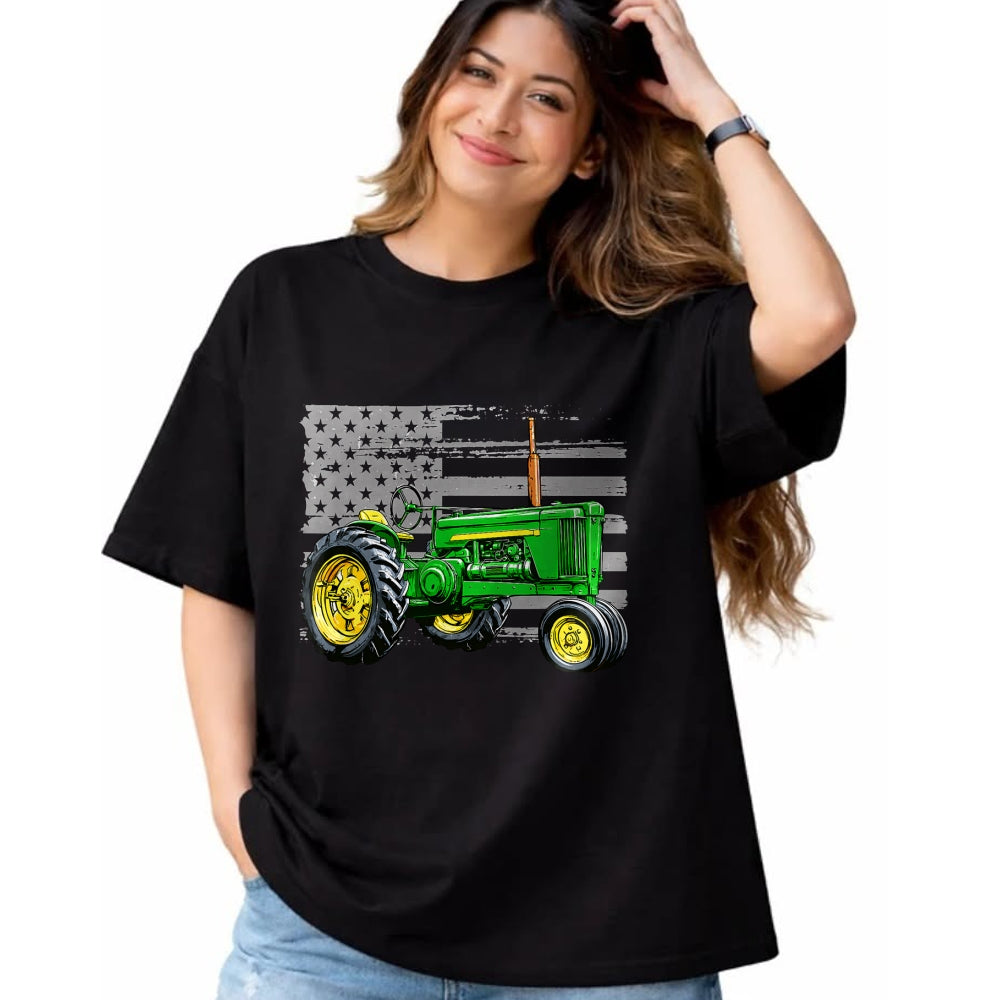 Best Farmer Life Shirt, Funny Farmer UnisexT-Shirt/Hoodie/Sweatshirt HLT00 - Patriotic Farm Tractor America US Flag American Farmer T-Shirt