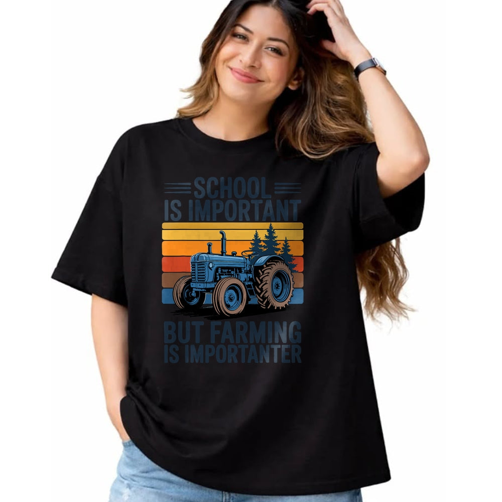 Best Farmer Life Shirt, Funny Farmer UnisexT-Shirt/Hoodie/Sweatshirt HLT00 - Farm Shirt But Farming is Importanter Farmer Tractor Farming T-Shirt