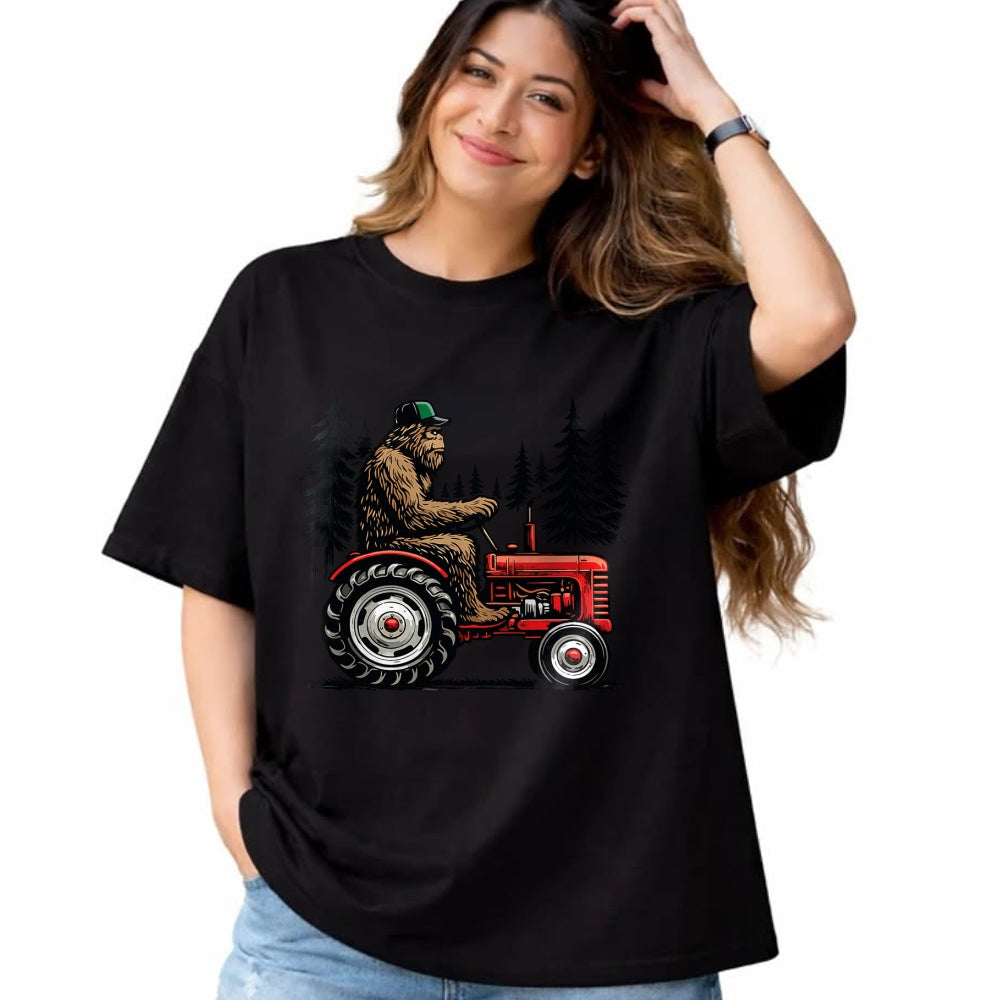 Best Farmer Life Shirt, Funny Farmer UnisexT-Shirt/Hoodie/Sweatshirt HLT00 - Bigfoot Tractor Farming Funny Farmer Sasquatch Lovers T-Shirt
