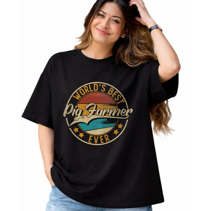 Best Farmer Life Shirt, Funny Farmer UnisexT-Shirt/Hoodie/Sweatshirt HLT00 - Worlds Best Pig Farmer  Hog Farmer T-Shirt