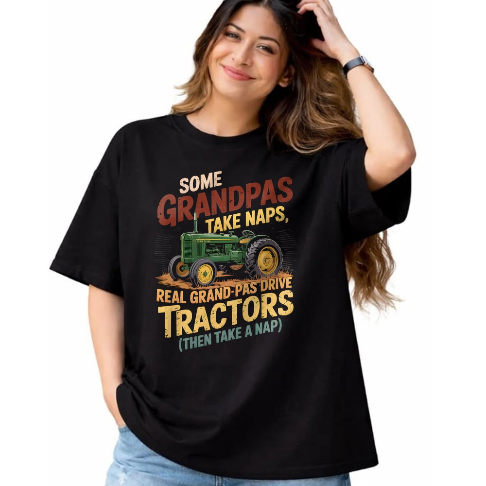 Best Farmer Life Shirt, Funny Farmer UnisexT-Shirt/Hoodie/Sweatshirt HLT00 - Farmer Some Grandpas Take Naps Cool Grandpas Drive Tractor T-Shirt