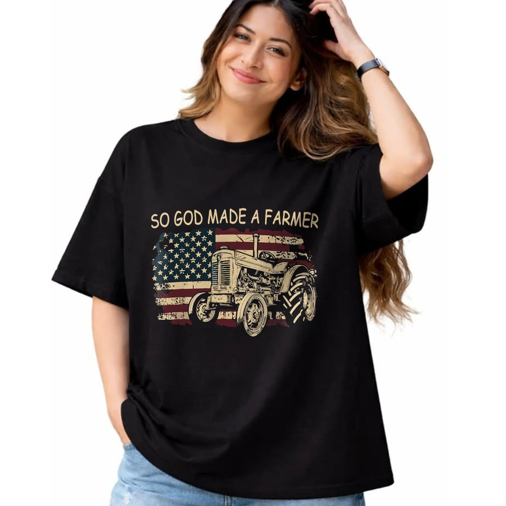 Best Farmer Life Shirt, Funny Farmer UnisexT-Shirt/Hoodie/Sweatshirt HLT00 - So God Made A Farmer, Farming Farmer T-Shirt (1)