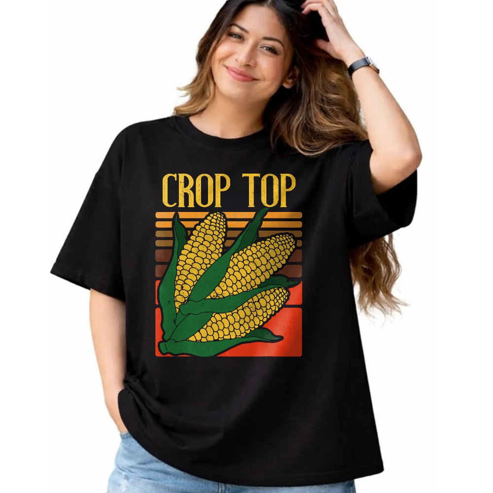 Best Farmer Life Shirt, Funny Farmer UnisexT-Shirt/Hoodie/Sweatshirt HLT00 - Corn Farmer Funny Crop Top Vintage Farming Humor Design T-Shirt
