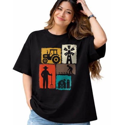 Best Farmer Life Shirt, Funny Farmer UnisexT-Shirt/Hoodie/Sweatshirt HLT00 - Farmer Vintage Collage Farming Men Rancher Cowboy Farm Owner T-Shirt