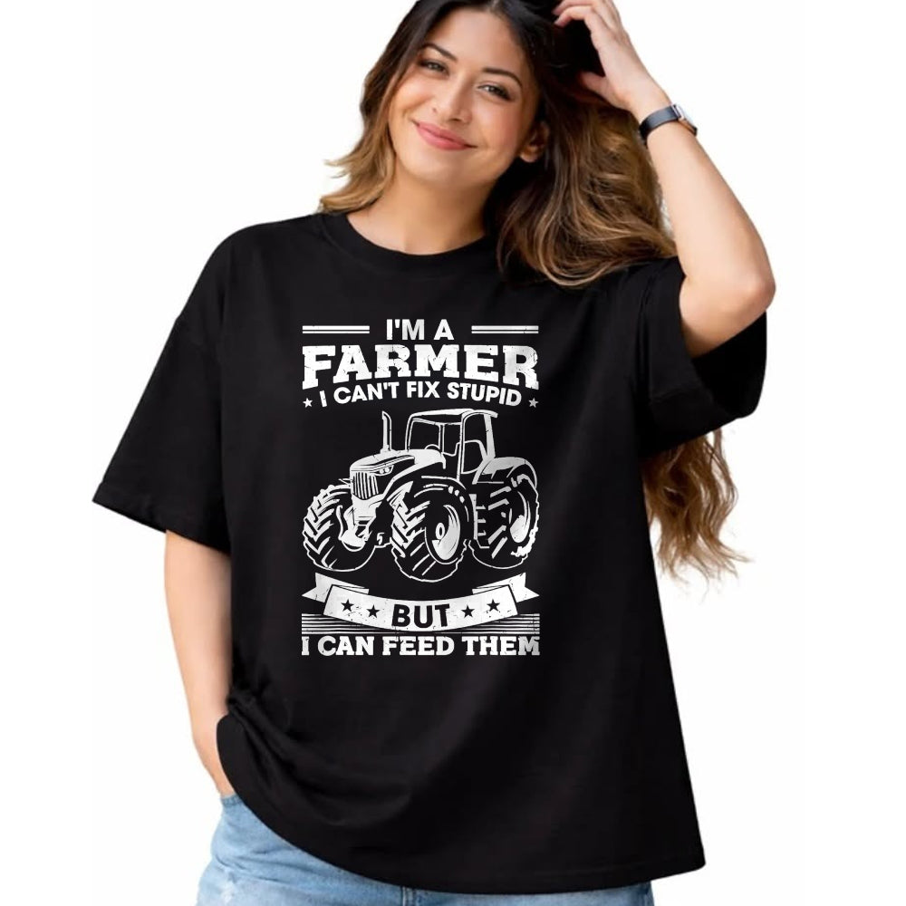 Best Farmer Life Shirt, Funny Farmer UnisexT-Shirt/Hoodie/Sweatshirt HLT00 - Funny Farming Tractor I'm A Farmer I Feed People T-Shirt