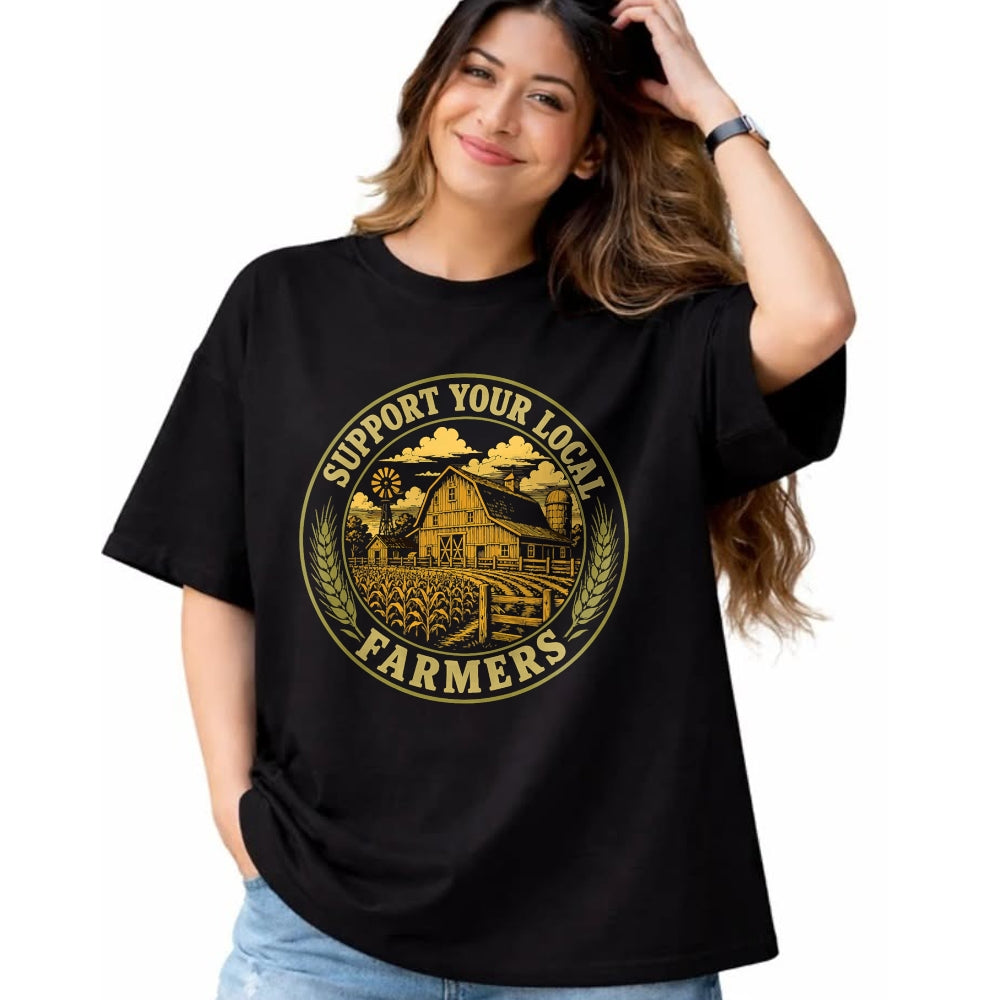 Best Farmer Life Shirt, Funny Farmer UnisexT-Shirt/Hoodie/Sweatshirt HLT00 - Support Your Local Farmers Vintage Farm Agriculture T-Shirt