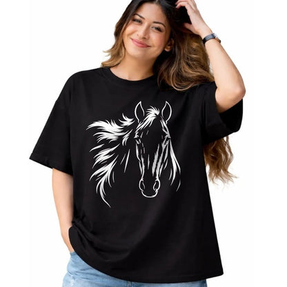 Best Horse Lover Shirt , Funny Horse UnisexT-Shirt/Hoodie/Sweatshirt HLT00 - Cute & Elegant Horse Silhouette Art for Horse Lovers T-Shirt, Men, Black, 3X-Large