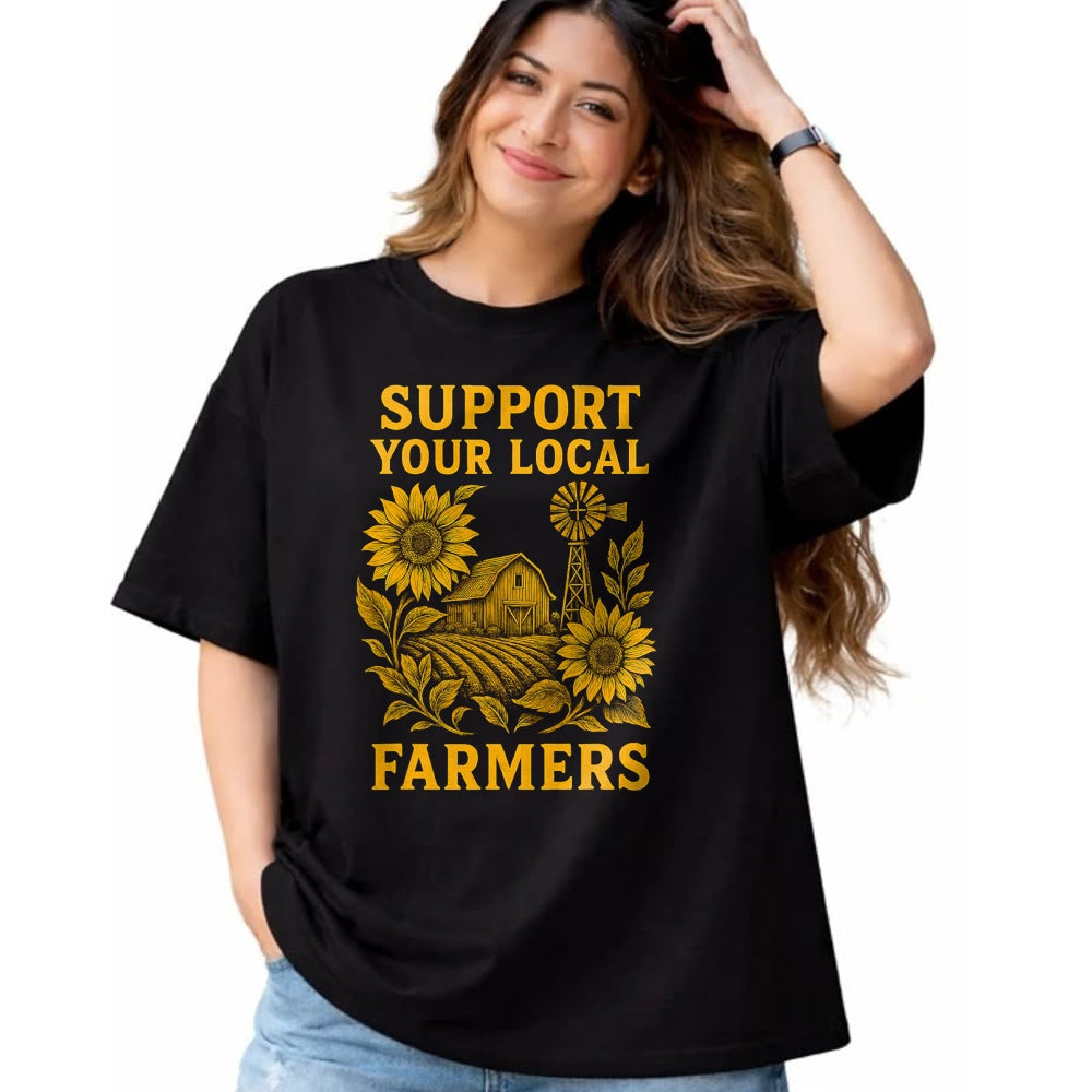 Best Farmer Life Shirt, Funny Farmer UnisexT-Shirt/Hoodie/Sweatshirt HLT00 - Support Your Local Farmers Rustic Agriculture Pride Organic T-Shirt
