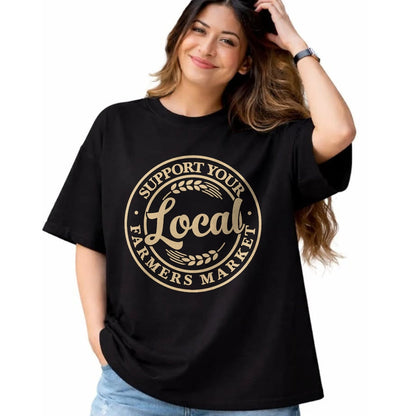 Best Farmer Life Shirt, Funny Farmer UnisexT-Shirt/Hoodie/Sweatshirt HLT00 - Support Your Local Farmers Market Design T-Shirt