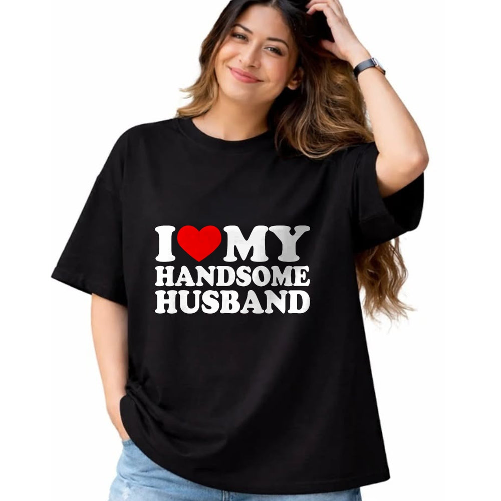 Best Wife Shirt, Wife and Husband Unisex T-Shirt/Hoodie/Sweatshirt HLT00 - I Love My Handsome Husband Shirt I Love My Husband T-Shirt