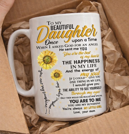TO DAUGHTER MUG 00- GIFT FROM MOM - NTTD00 (SKU2602-155)