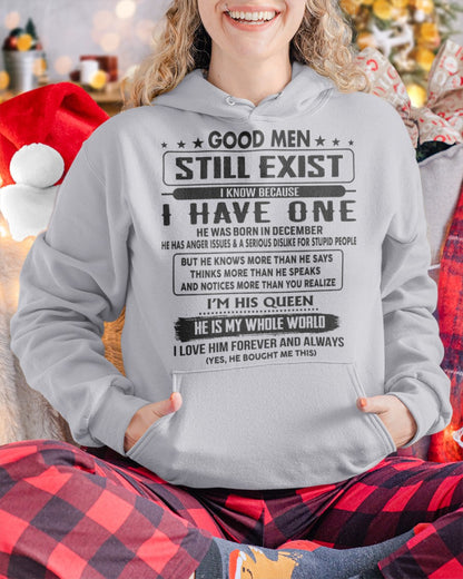 December - Good men Still Exist - gift for your girlfriend, wife from Husband - NGHL12 (SKU-GM-12)