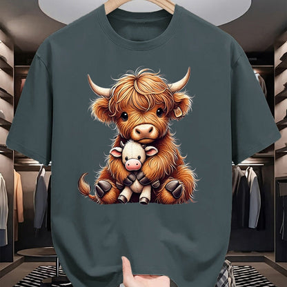 Best Farmer Life Shirt, Funny Farmer UnisexT-Shirt/Hoodie/Sweatshirt HLT00 - Highland Cow Design for Farmers and Highland Cow T-Shirt